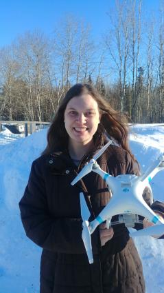 Jaye White of Cascade Vacation Rentals is a licensed drone operator. 