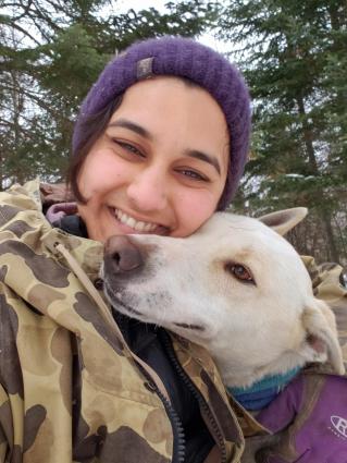 Anastasia Gill dog selfie