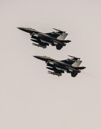 148th Fighter Wing flies over North Shore Health to honor frontline medical workers. Photo David R. Johnson