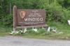 The welcome sign at Windigo on Isle Royale National Park - Photo by Rhonda Silence