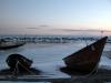 Boats at North House in the Winter by David Grinstead