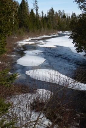 North Brule River at Greenwood Road. Photo by Gary Siesennop