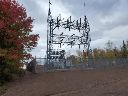 Arrowhead Electric substation in Cook County. Photo by Rhonda Silence