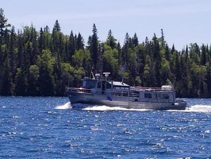 The Voyageur II in the Isle Royale Amygdaloid Channel - photo by Ryan Staley