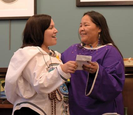 Throat singers Nina Segalowitz and Taqralik Partridge - Photo courtesy of Sivertson Gallery