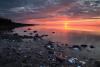 Spring sunrise over Lake Superior by Travis Novitsky