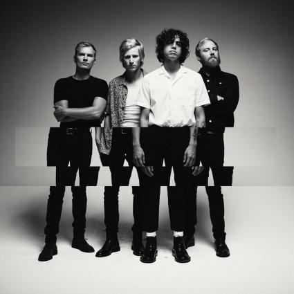 Dedric Clark (center right) with the Social Animals - photo by Travis Shinn via Facebook