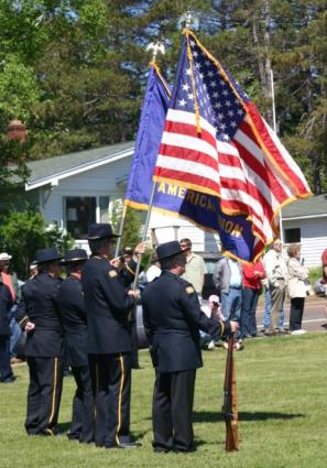 The American Legion Color Guard at the Memorial Day Ceremony on the lawn of the Cook County Courthouse. File photo R.Silence