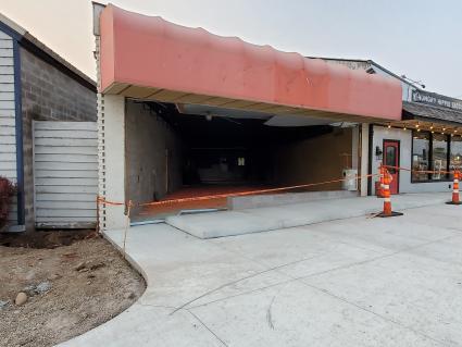 The Grand Marais Art Colony is making major renovations at former Dog Haus building . Photo by Rhonda Silence 07-18-21