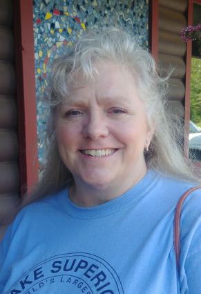 When not writing, author Terri Muhich can be found serving breakfast at South of the Border Cafe - Photo by Rhonda Silence