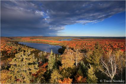 Autumn Morning Over Trout Lake and Swamp Lake by Travis Novitsky