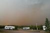 Smoke and a thunderstorm Monday in the Grand Marais Rec Park/ photo Bryan Hansel