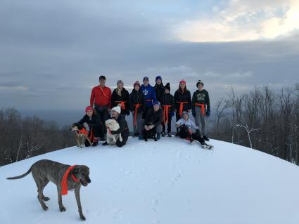 Starting the 2018-19  season at the top of the hill, the Cook County Alpine ski team.