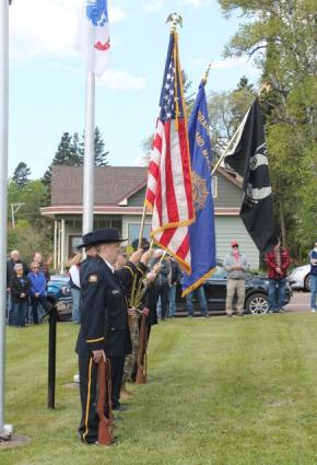 The American Legion Post 413 Color Guard at the 2021 Memorial Day Service. Photo by Rhonda Silence