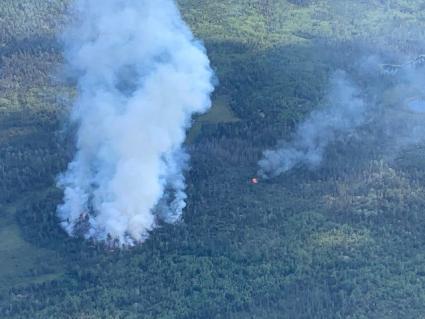 Delta Lake Fire in July 2021. Photo by Timo Rova of the US Forest Service