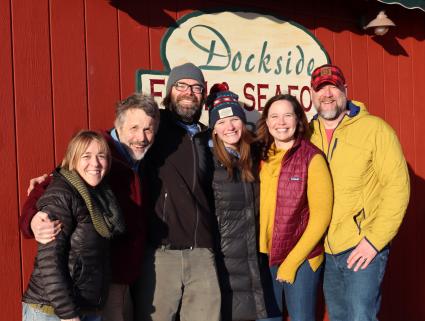 New partners - Amy Henrikson and Greg Wright with Sam Hedstrom, Abby Tofte, Jeremy and Kate Keeble. Photo by North House