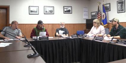 Grand Marais City Council in session