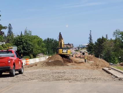 Grand Marais Highway 61 road construction 06-30-21 - Photo by Rhonda Silence