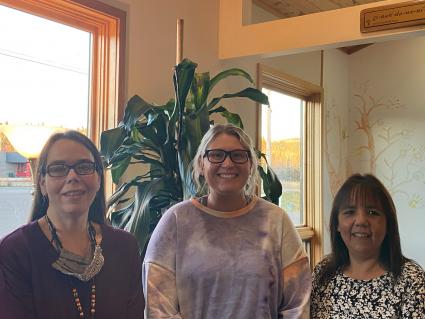 Grand Portage Health Services staffers Dani Riley, Alexis Eliasen, Jenn Sorenson - Photo courtesy of Heath Services