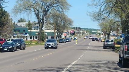 Highway 61 going through Grand Marais, June 2019 - Photo by Rhonda Silence