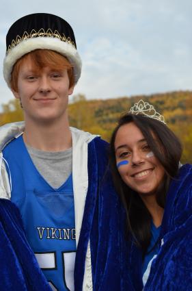 The 2019 Homecoming King and Queen are Keenan Hingos and Alyssa Spry. Photo by Michael McHugh. 