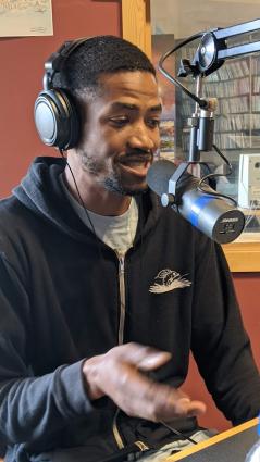 Andre Robinson at WTIP - photo by Will Moore