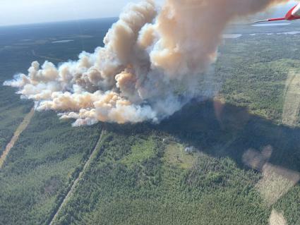 Greenwood Lake fire near Isabella from Aug. 15, 2021. Photo courtesy of the US Forest Service