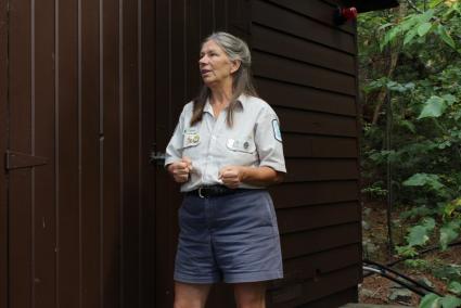 Janice Matichuk at the Cache Bay Ranger Station