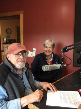 Jay Andersen at WTIP with Judge Chutich. Photo by CJ Heithoff