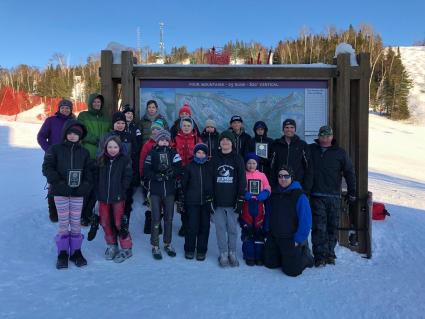 Team Lutsen 2019 - The Lutsen Alpine team took 3rd in the season championship meet on March 3 - Photo by Silvi Duclos