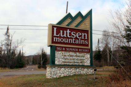 Lutsen Mountains sign on Highway 61. Photo by Joe Friedrichs