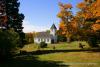 The Maple Hill Church in Fall by Don Davison