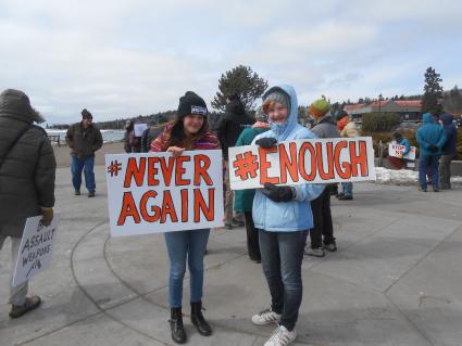 March for our Lives student organizer Sammie Garrity and her friend, Grace Ritchey