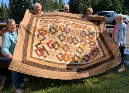 The Mid-Trail Quilters are auctioning this beautiful quilt to support the Gunflint Fire Department - Submitted photo