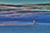 Morning Light on the Grand Marais Lighthouse by Stephan Hoglund