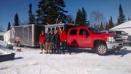 North Shore mushers travel to Maine for a 2018 competition. Submitted photo