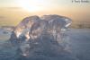 Natural ice sculpture, Lake Superior shoreline by Travis Novitsky