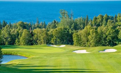 Although Superior National at Lutsen is snow-covered right now, the new holes will all be ready for play again in spring 2019