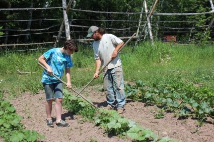 Nick and Mary June Wharton at their Good Nature Farm in Cook County. Photo by Joe Friedrichs