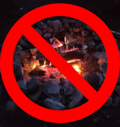 No campfires allowed - WTIP image