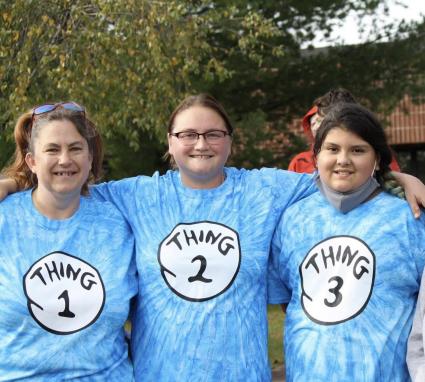 Some of the Polar Plunge participants at the Cool School Plunge this fall - Bryann, Kayla, Rosabella. Submitted photo