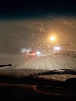 A traveler heading to Grand Marais from Duluth shared this look at the expressway to Two Harbors. Submitted photo