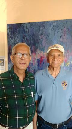 Rotary Club members Sam Dalal and Dr. Abul Sharah