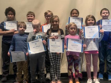 Sawtooth Mountain Elementary Students of the Month for February 2020. Photo courtesy of the school