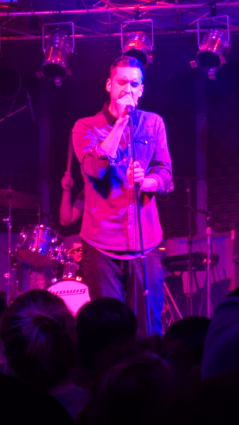 Matthew Santos performs at Papa Charlie's in 2018. Photo by Will Moore