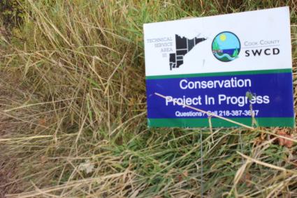 Cook County Soil & Water Conservation District work on a variety of projects near the North Shore. Photo by Joe Friedrichs