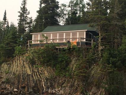 The Connolly's Cliff Crest on Isle Royale is one of the historic structures threatened by fire - Photo courtesy of the family