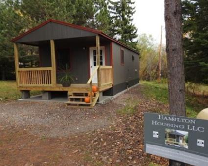 The first affordable home constructed by Hamilton Habitat. Photo courtesy of Anna Hamilton