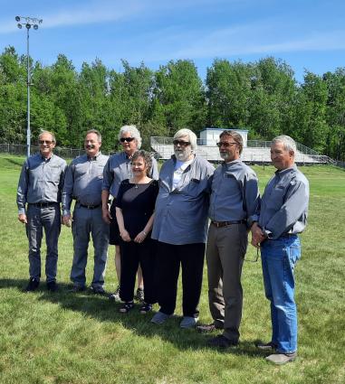 The new Arrowhead Cooperative board at the Annual Meeting on Saturday, June 5. Photo courtesy of Sue Hakes