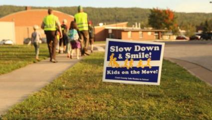 Walking School Bus - Photo courtesy of Moving Matters